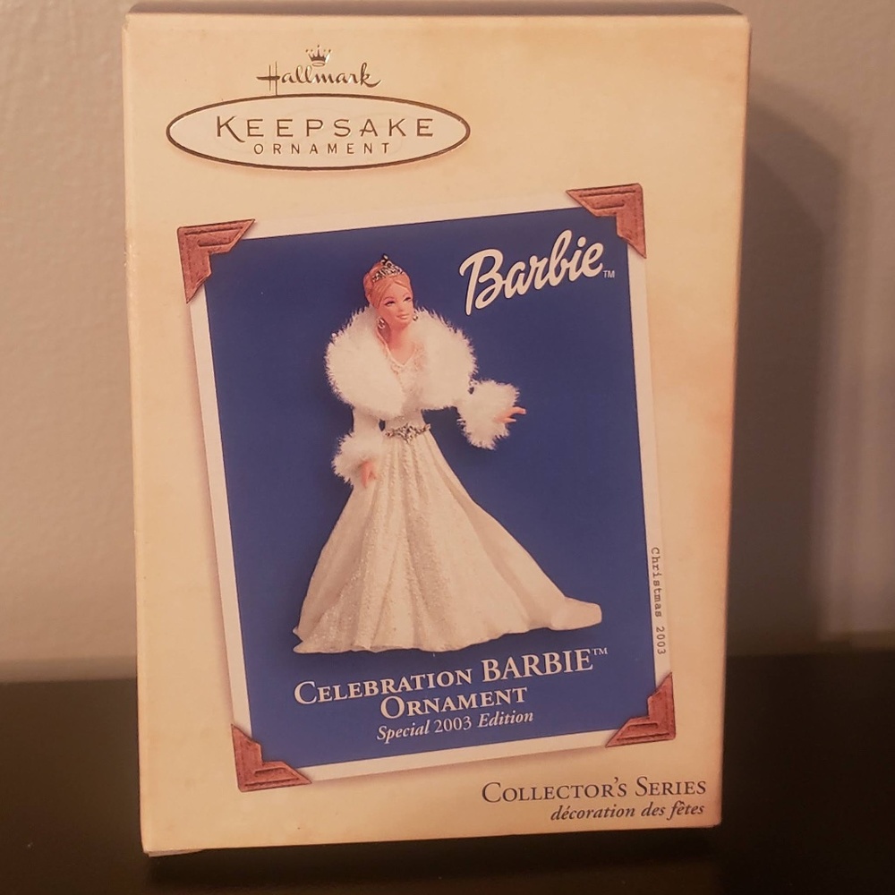Hallmark 2003 Celebration Barbie ornament IN BOX